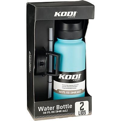 slide 1 of 1, Kodi by H-E-B Stainless Steel Water Bottle - Matte Aqua, 32 oz