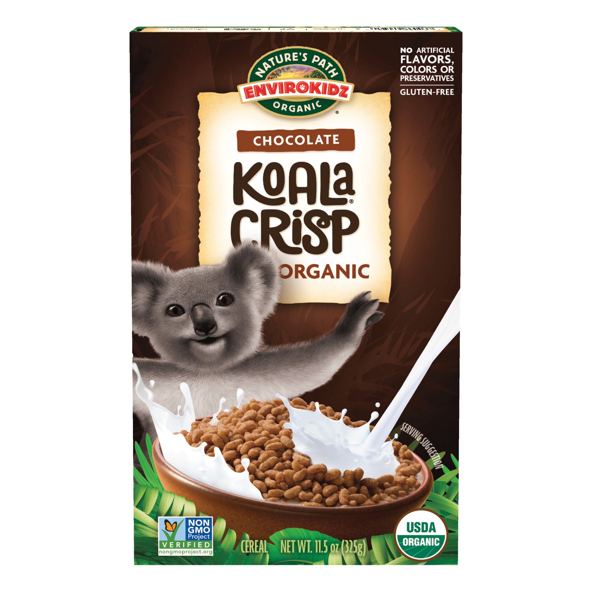 slide 1 of 3, EnviroKidz Nature's Path EnviroKidz Organic Koala Crisp Cold Cereal 11oz Box, 11.5 oz