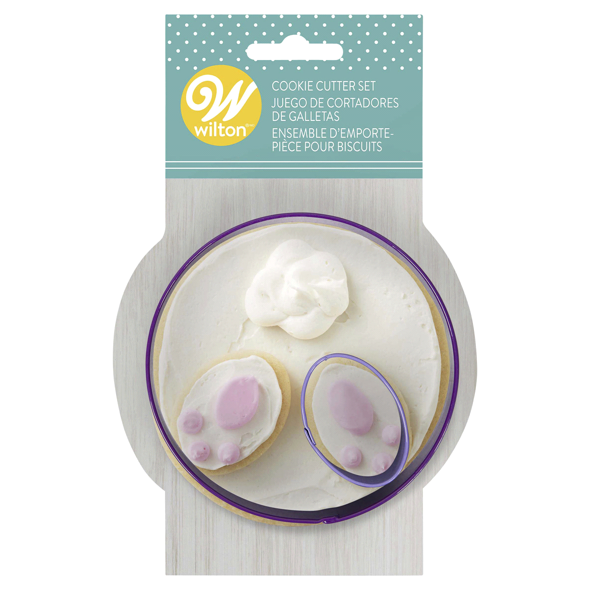 slide 1 of 1, Wilton Easter Bunny Butt & Feet Cookie Cutter, 2 ct