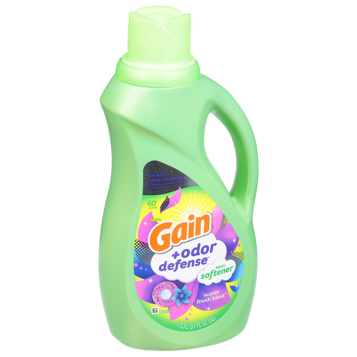 slide 2 of 9, Gain +Odor Defense Ultra Super Fresh Blast Fabric Softener 51 fl oz, 51 fl oz