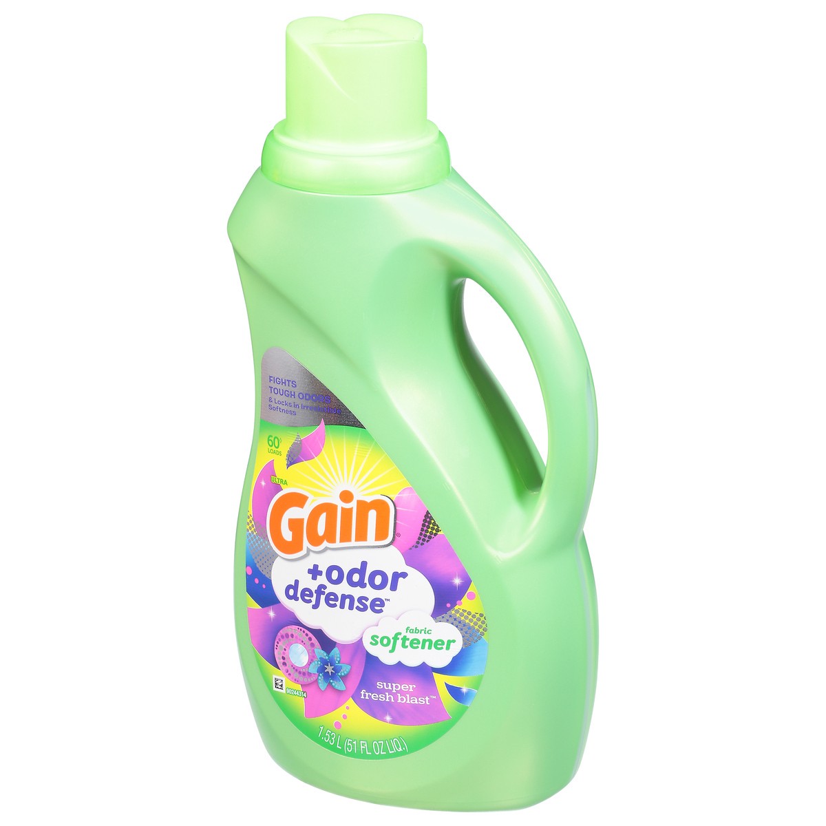 slide 3 of 9, Gain +Odor Defense Ultra Super Fresh Blast Fabric Softener 51 fl oz, 51 fl oz