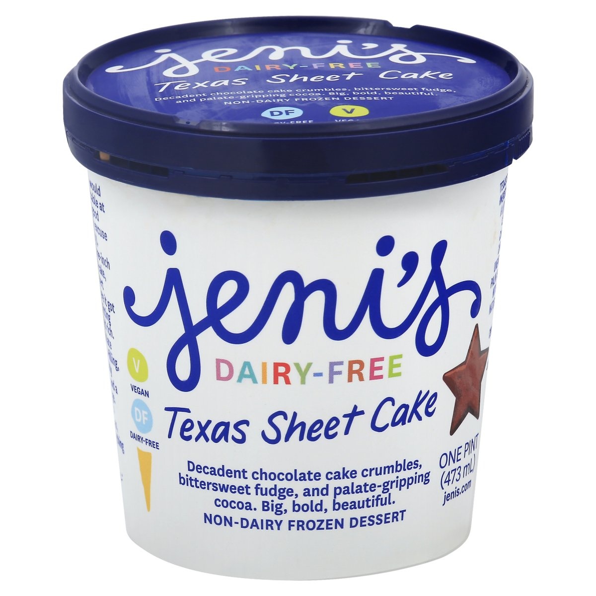 slide 1 of 1, Jeni's Texas Sheet Cake Non Dairy Ice Cream, 16 fl oz