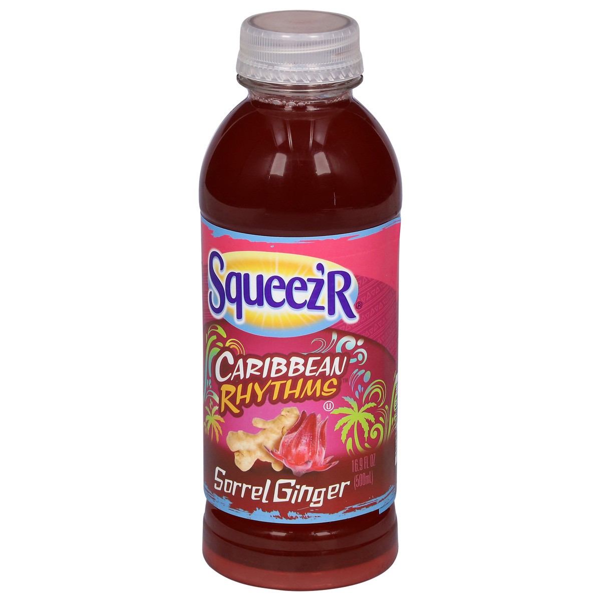 slide 2 of 14, Squeez r Caribbean Rhythms Sorrel Ginger - 16.9 fl oz, 14 oz