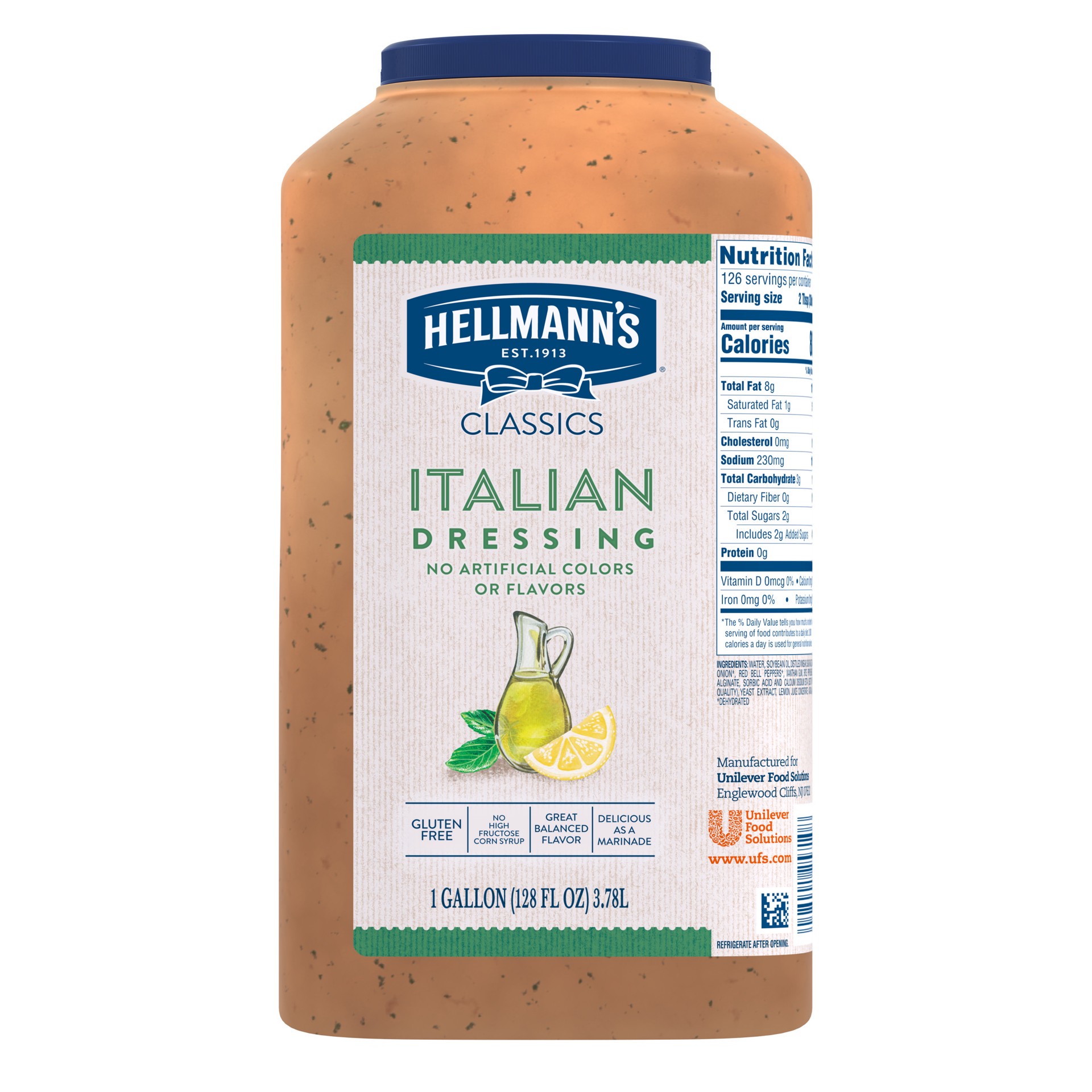 slide 1 of 2, Hellmann's Spreads & Dressings Italian 1 GA, 1 gal