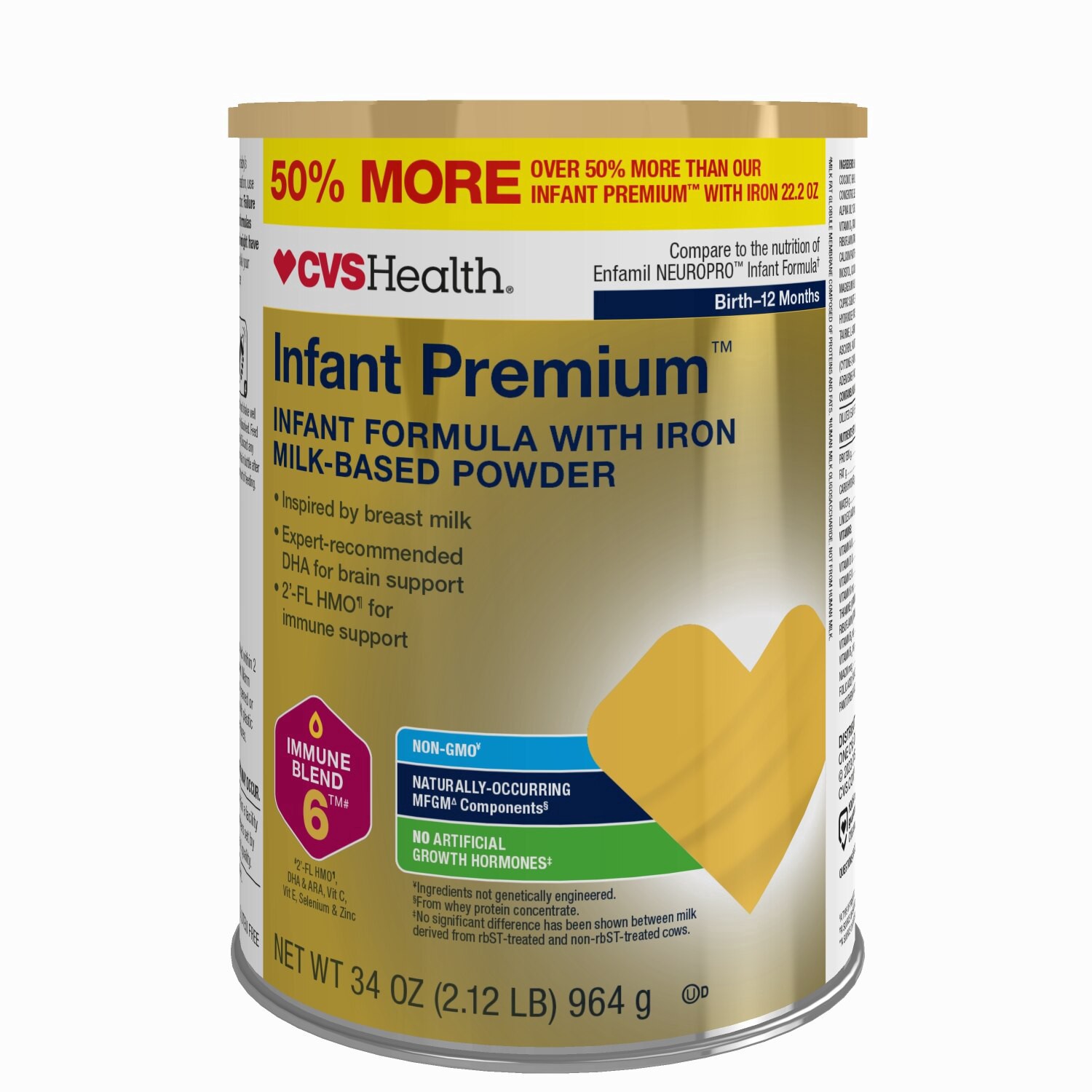 slide 1 of 1, CVS Health Infant Powder Formula, 34 Oz, 34 oz