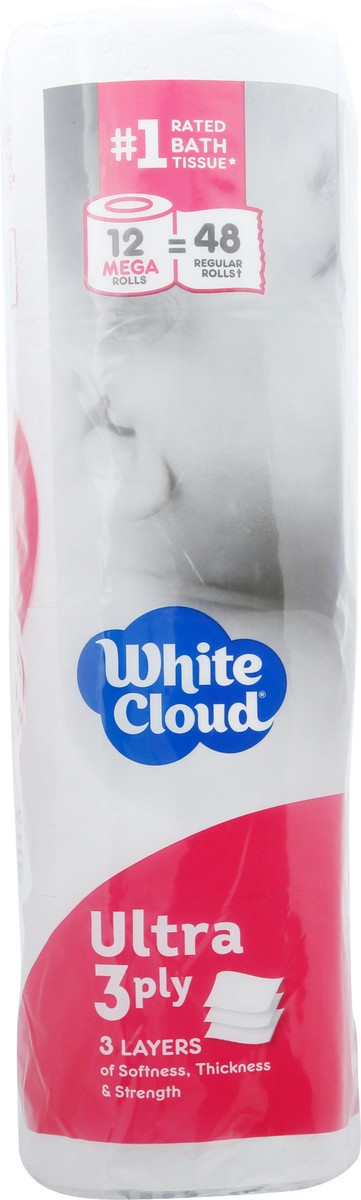 slide 8 of 12, White Cloud 3 Ply Ultra Bath Tissue 12 ea, 12 ct
