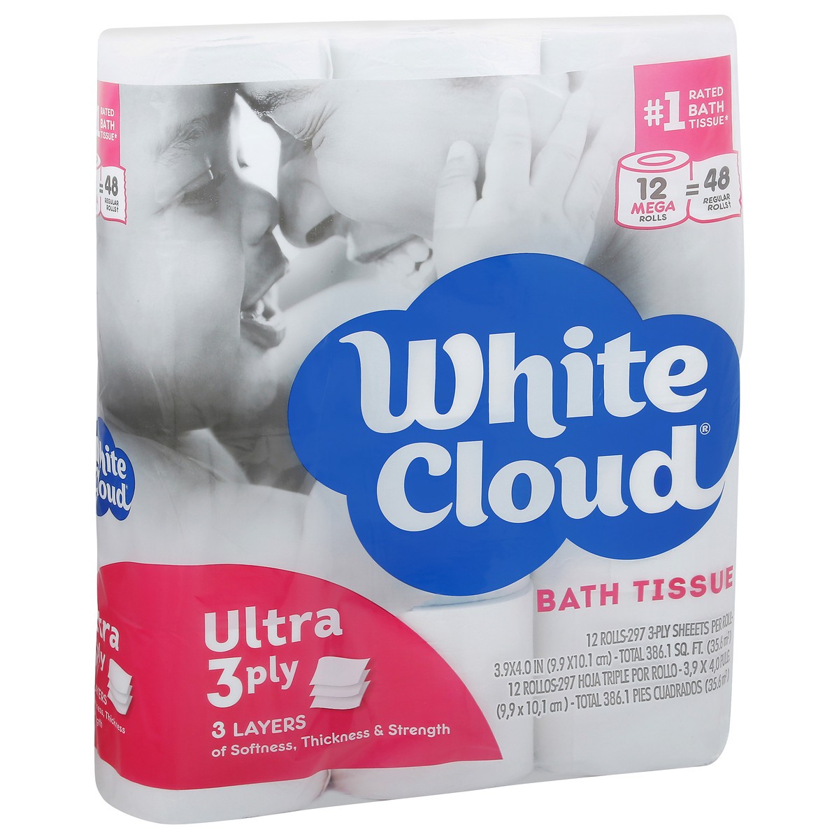 slide 3 of 12, White Cloud 3 Ply Ultra Bath Tissue 12 ea, 12 ct