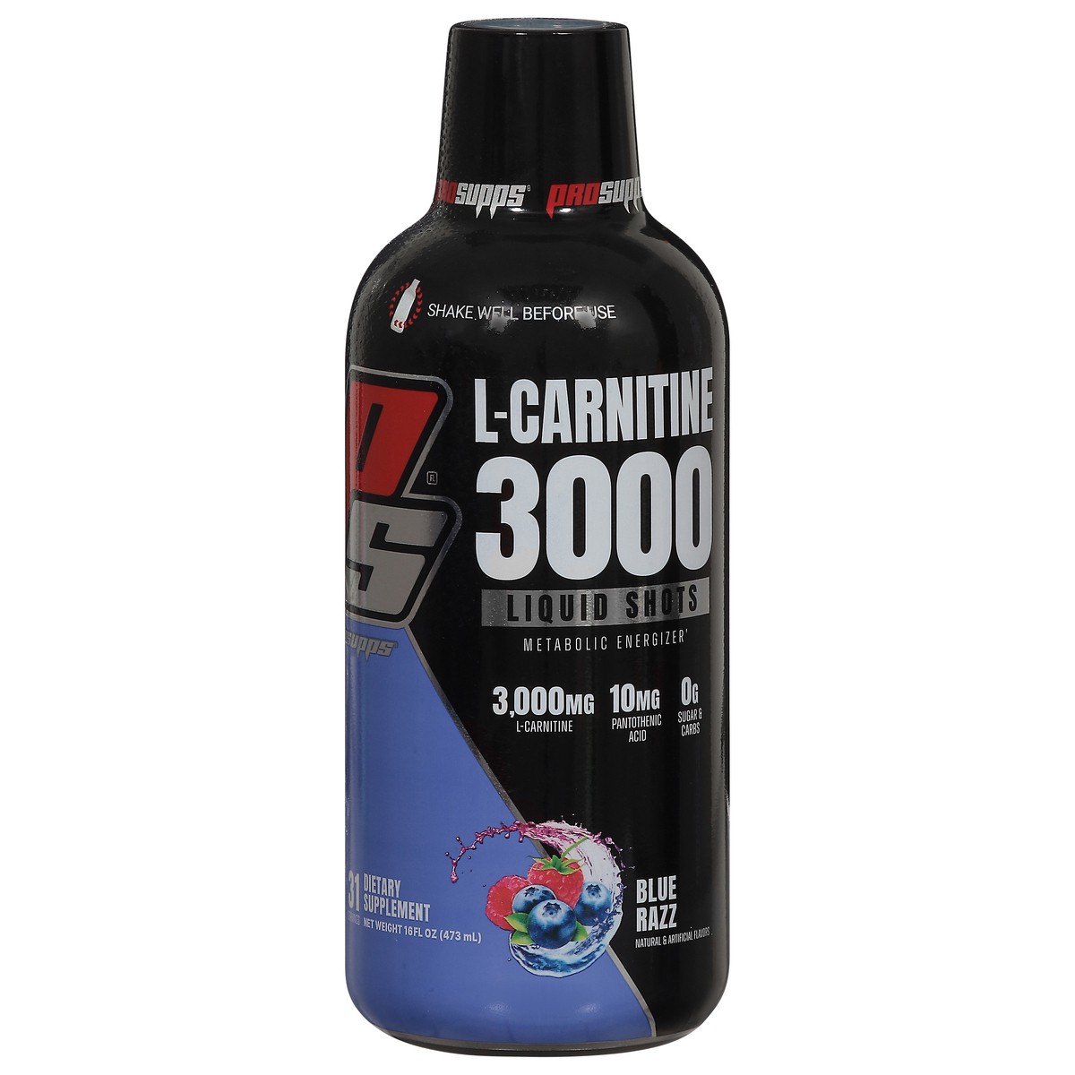 slide 10 of 15, ProSupps Blue Razz L-Carnitine 3000 16 fl oz, 16 fl oz