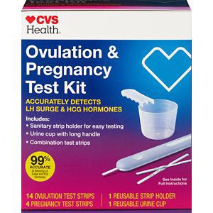 slide 1 of 1, CVS Health Ovulations & Pregnancy Testing Kit, 1 ct