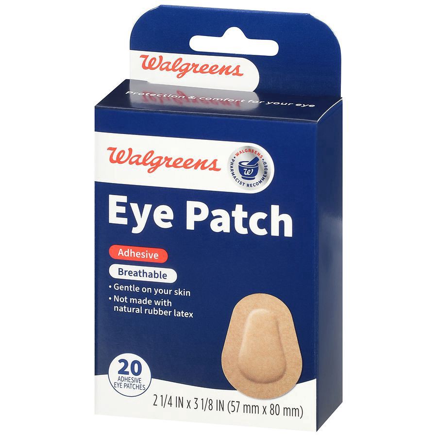 slide 2 of 3, Walgreens Non-Sterile Eye Patches 2.25x, 20 ct; 3.125 2 1/4 inch x 3 1/8 inch