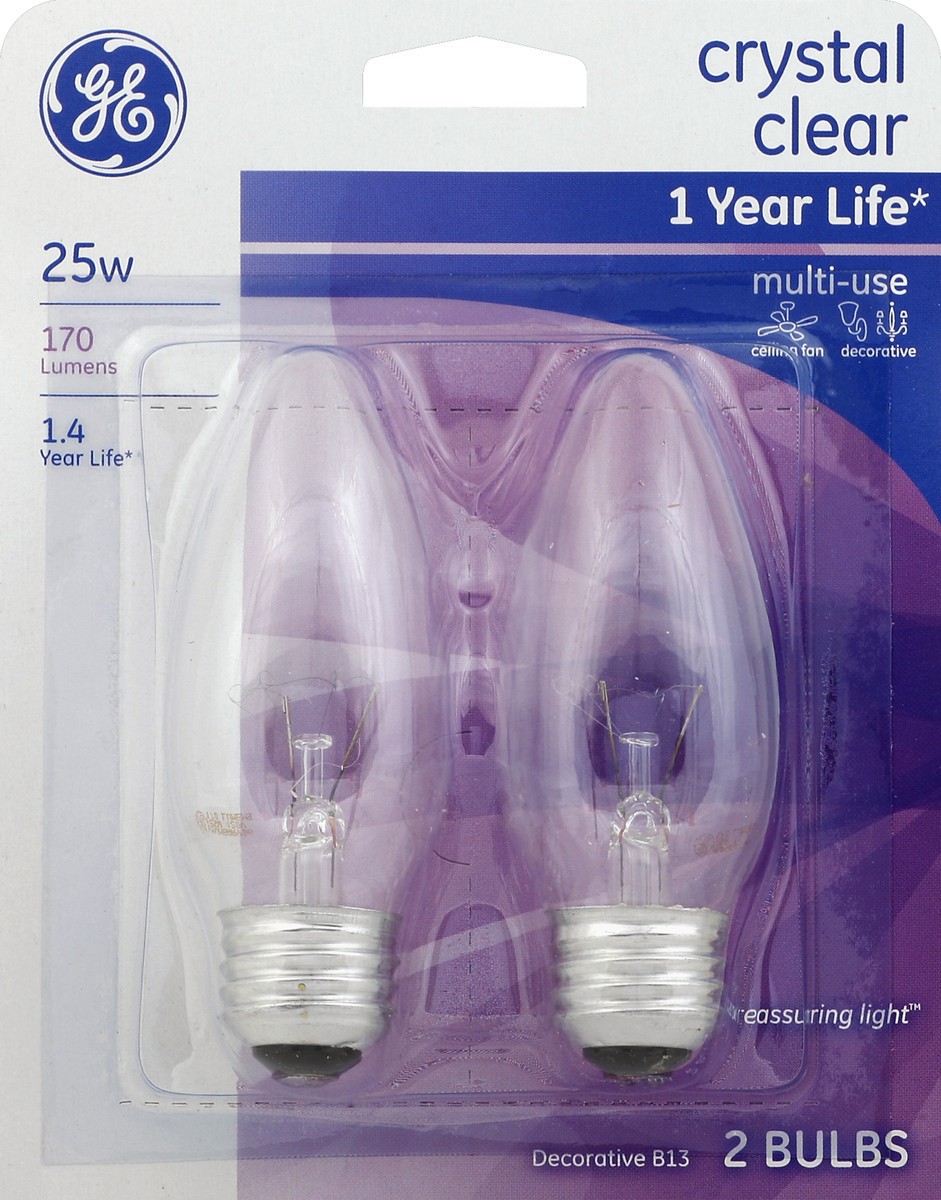 slide 1 of 3, GE Light Bulbs 2 ea, 2 ct