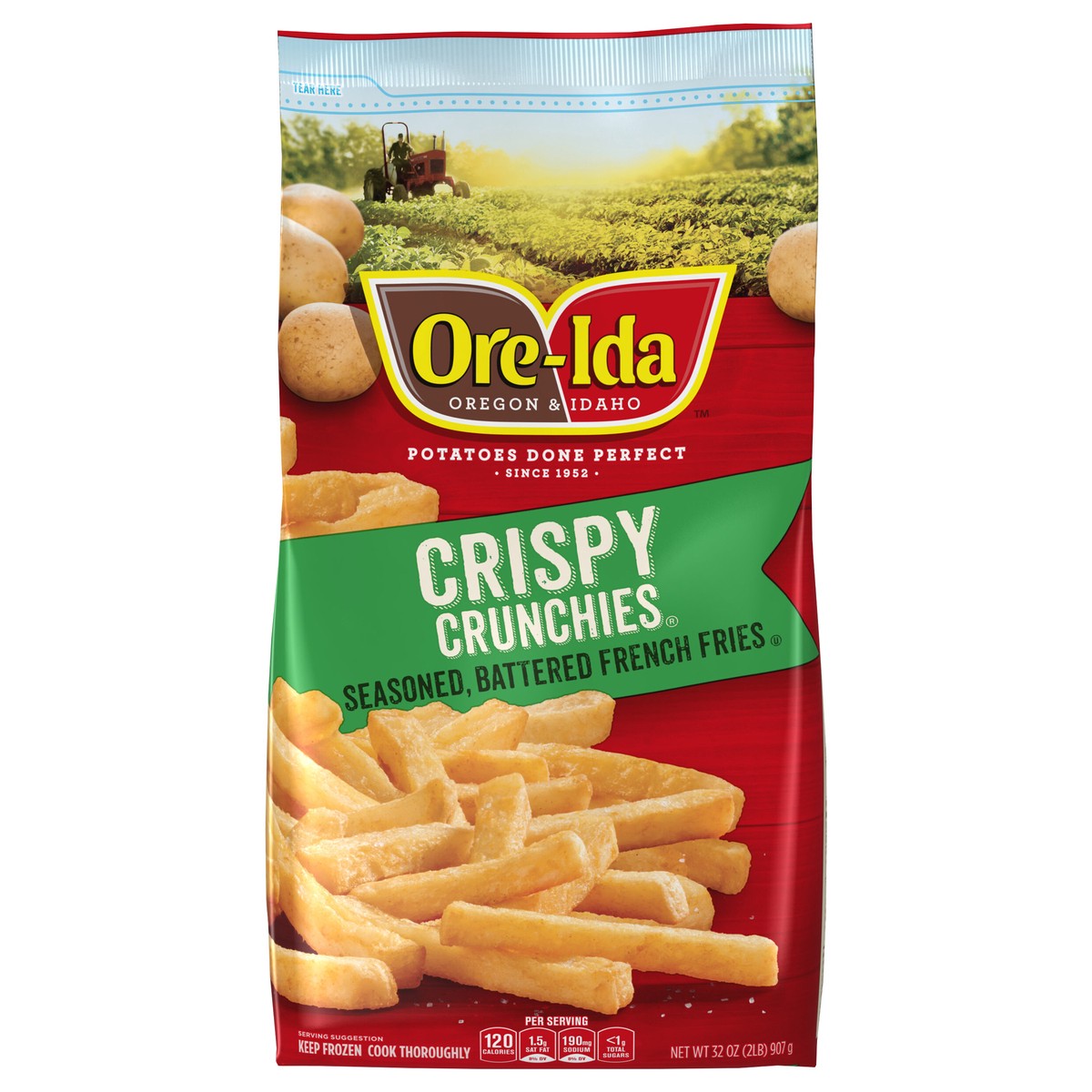 slide 9 of 13, Ore-Ida Crispy Crunchies French Fries, 32 oz Bag, 32 oz