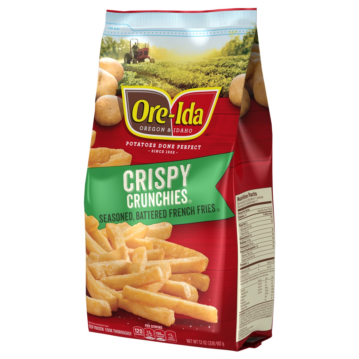 slide 10 of 13, Ore-Ida Crispy Crunchies French Fries, 32 oz Bag, 32 oz