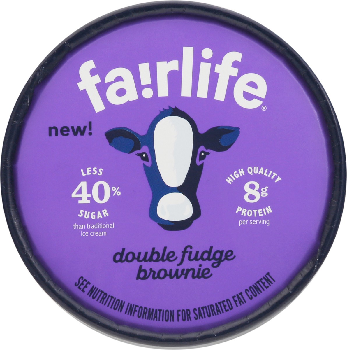 slide 9 of 9, fairlife Light Double Fudge Brownie Ice Cream 14 oz, 14 oz