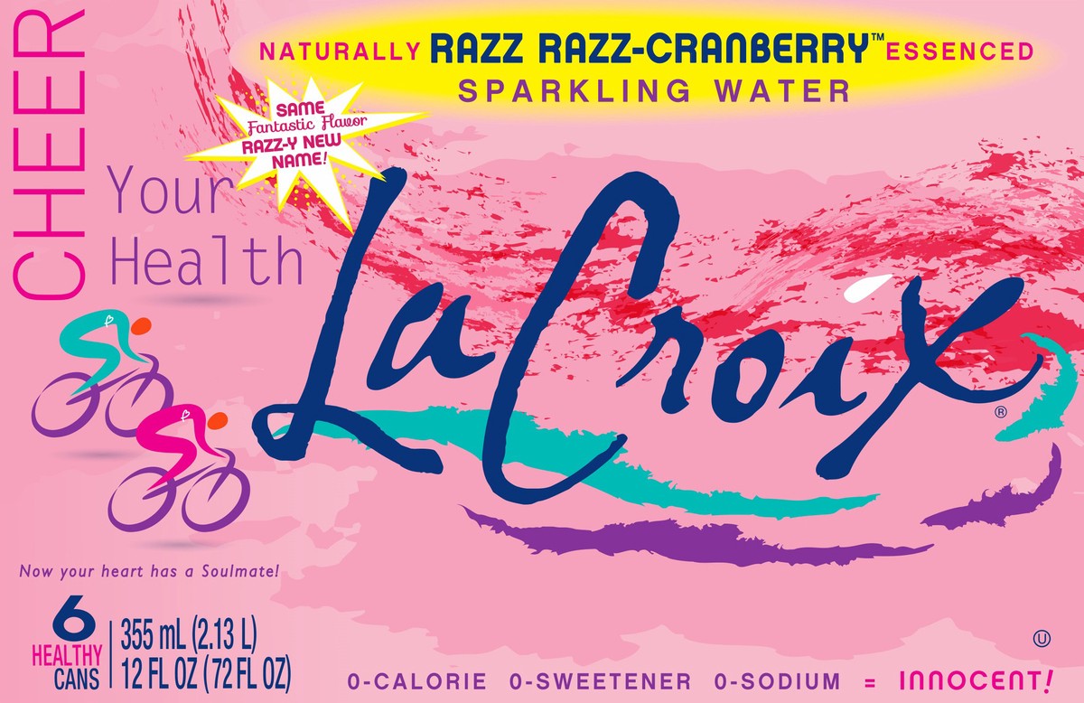 slide 1 of 6, La Croix Sparkling Water Razz Cranberry - 6 ct; 12 oz, 6 ct; 12 oz