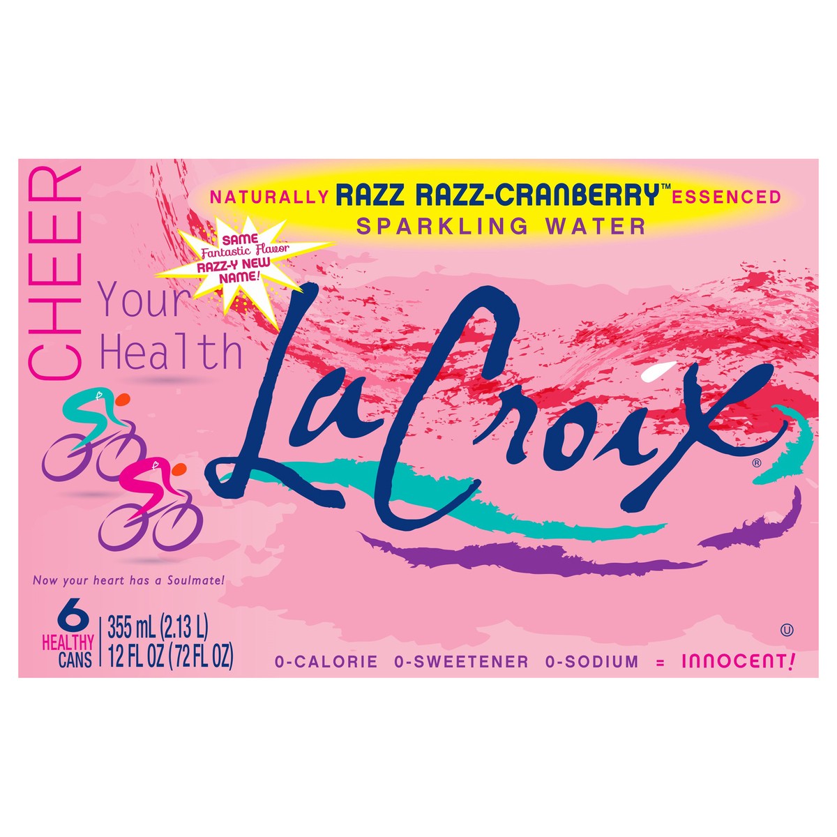 slide 1 of 6, La Croix Sparkling Water Razz Cranberry - 6 ct; 12 oz, 6 ct; 12 oz