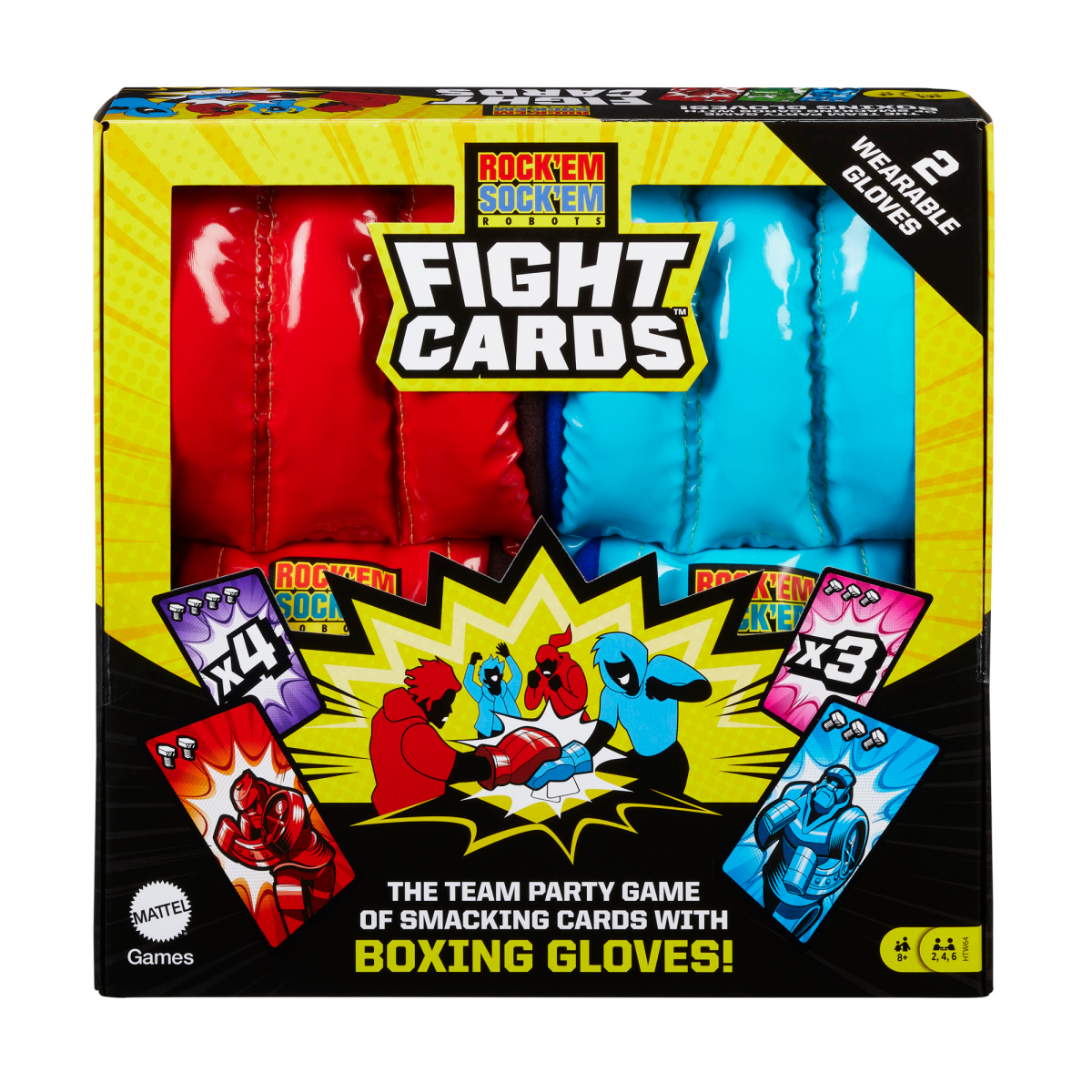 slide 1 of 16, MATTEL GAMES Rock Em Sock Em Robots Fight Cards, 1 ct