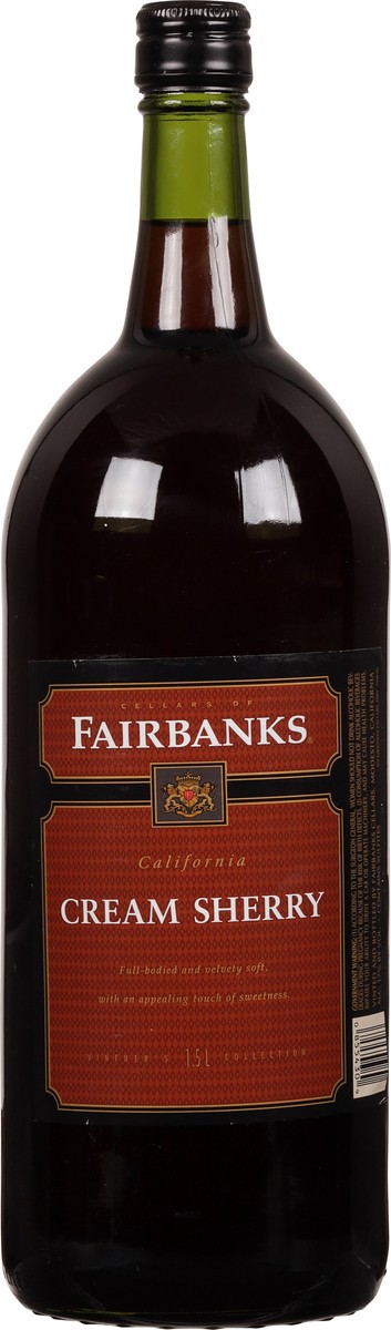 slide 6 of 9, Fairbanks Cellars Cream Sherry California Wine 1.5 l, 1.50 liter