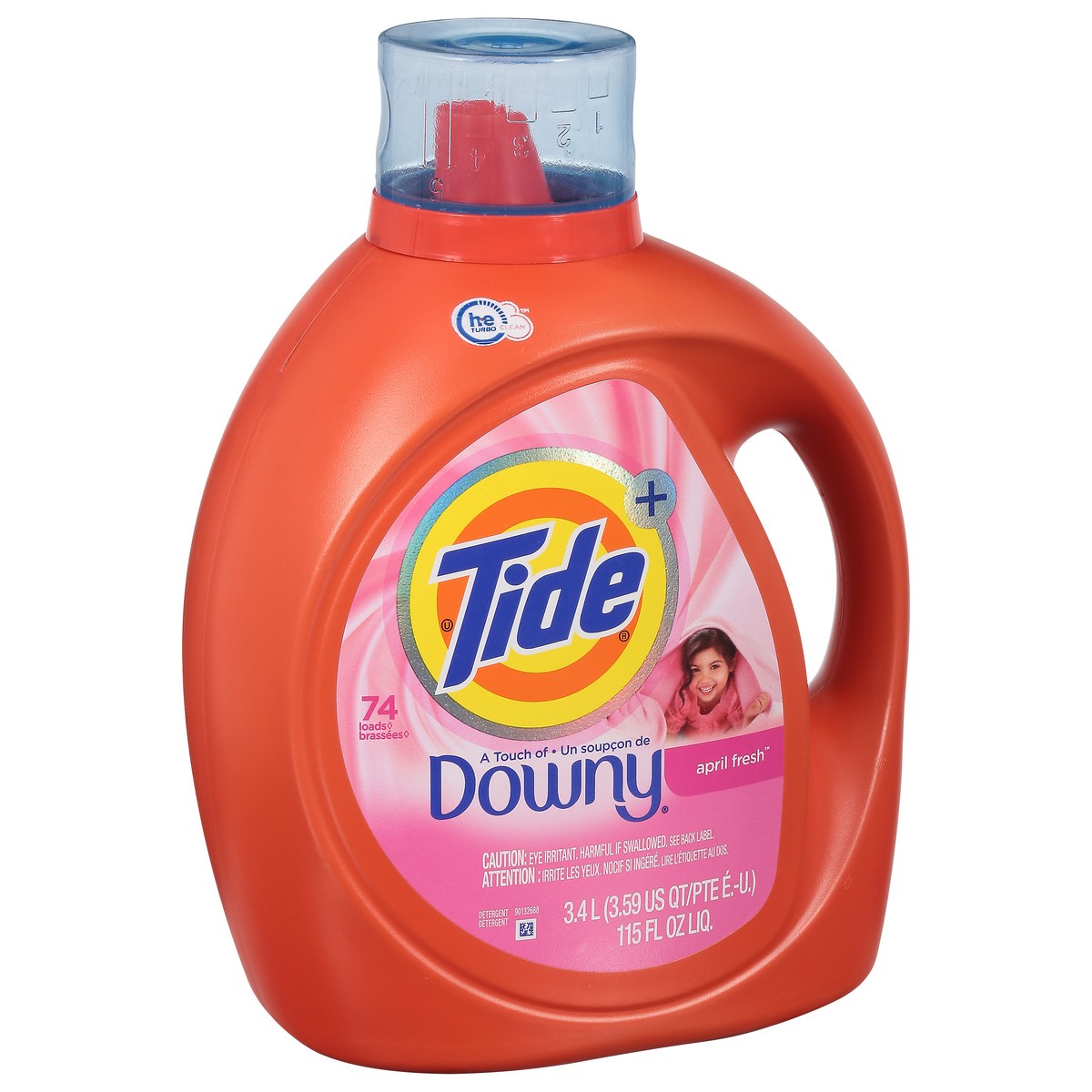 slide 8 of 9, Tide Plus Downy April Fresh Liquid Laundry Detergent, 115 fl oz