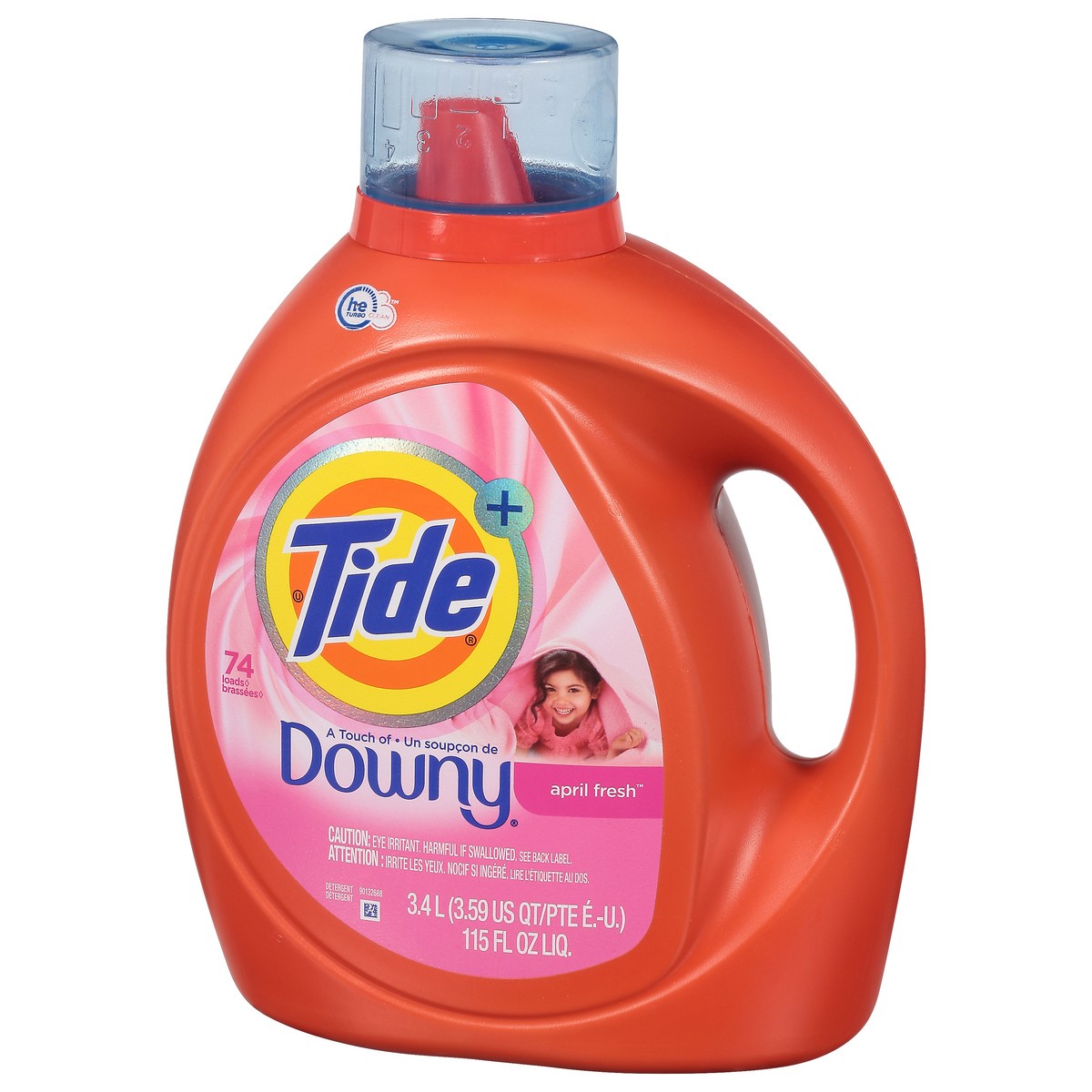 slide 4 of 9, Tide Plus Downy April Fresh Liquid Laundry Detergent, 115 fl oz