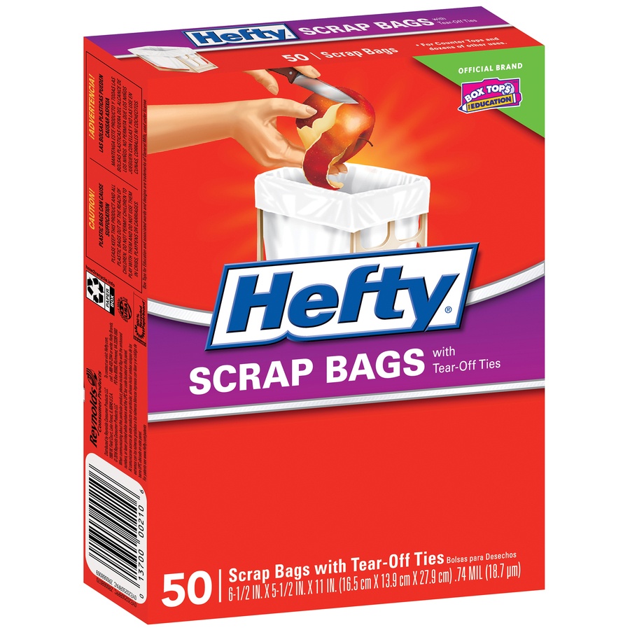 slide 2 of 6, Hefty Scrap Bags, 50 ct