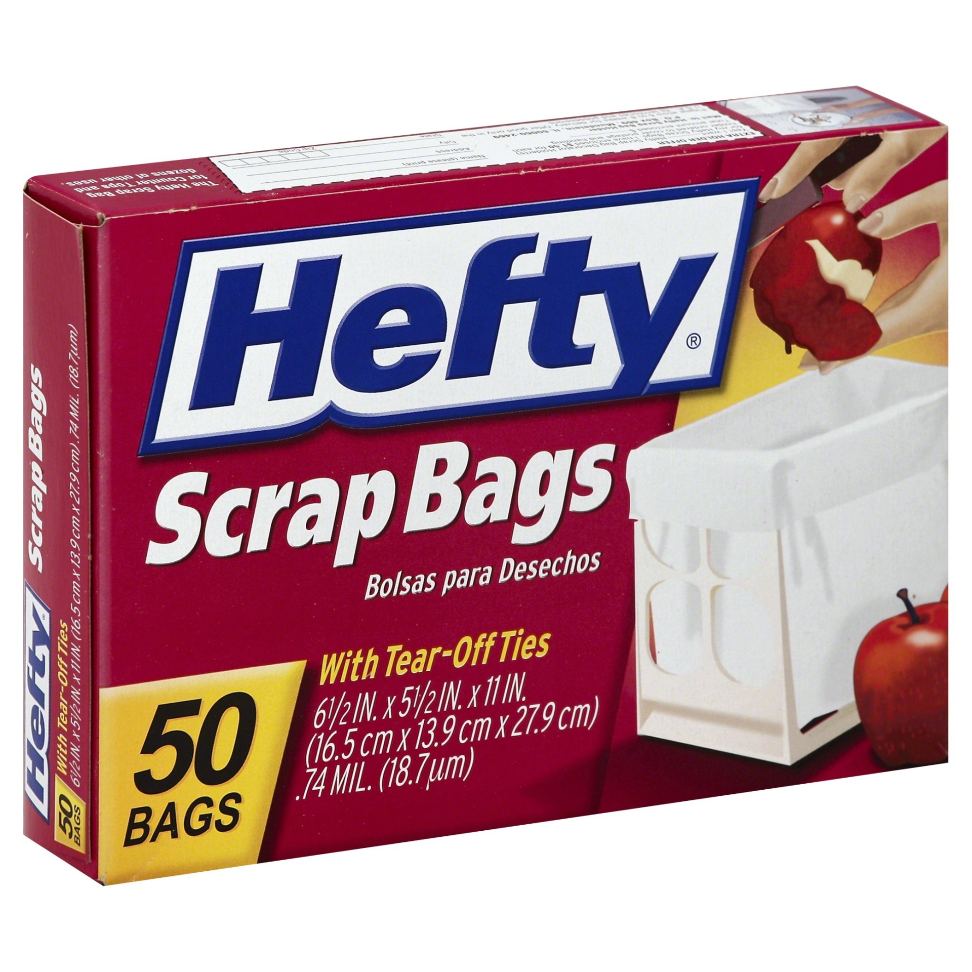 slide 1 of 6, Hefty Scrap Bags, 50 ct