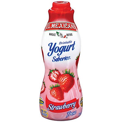 slide 1 of 1, El Mexicano Strawberry Drinkable Yogurt, 32 fl oz