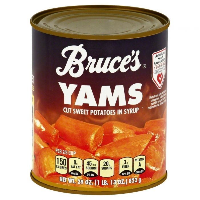 slide 1 of 1, Bruce's Cut Yams, 29 oz