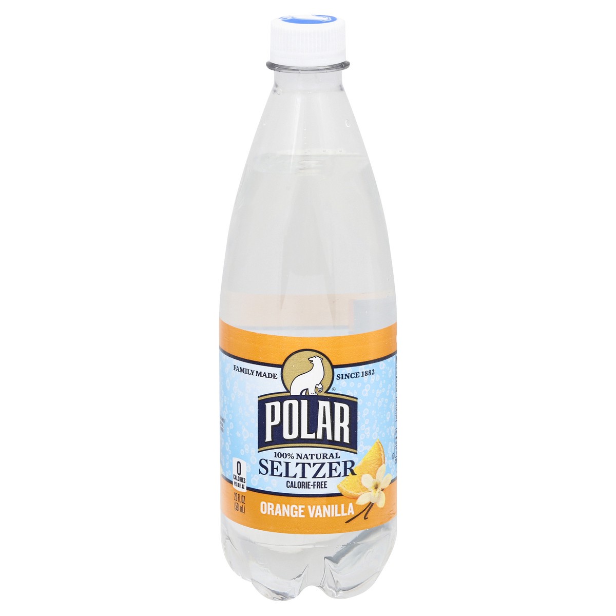 slide 13 of 13, Polar 100% Natural Orange Vanilla Seltzer - 20 oz, 20 oz