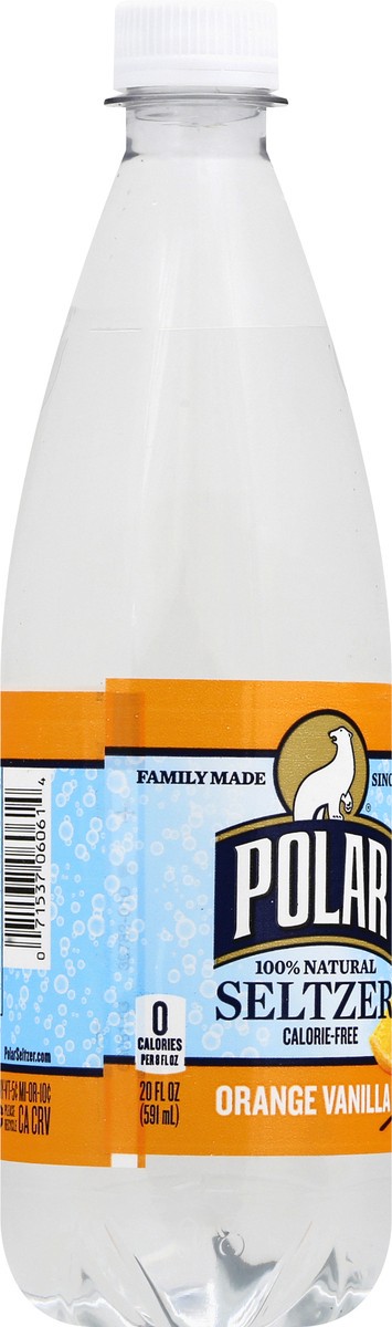 slide 7 of 13, Polar 100% Natural Orange Vanilla Seltzer - 20 oz, 20 oz