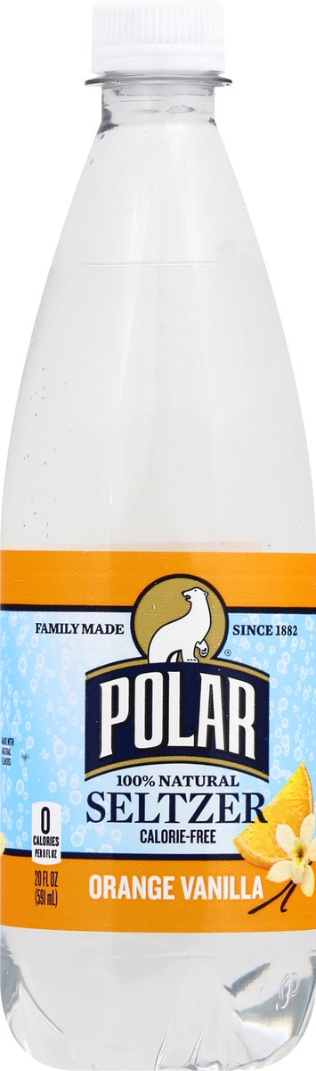 slide 8 of 13, Polar 100% Natural Orange Vanilla Seltzer - 20 oz, 20 oz