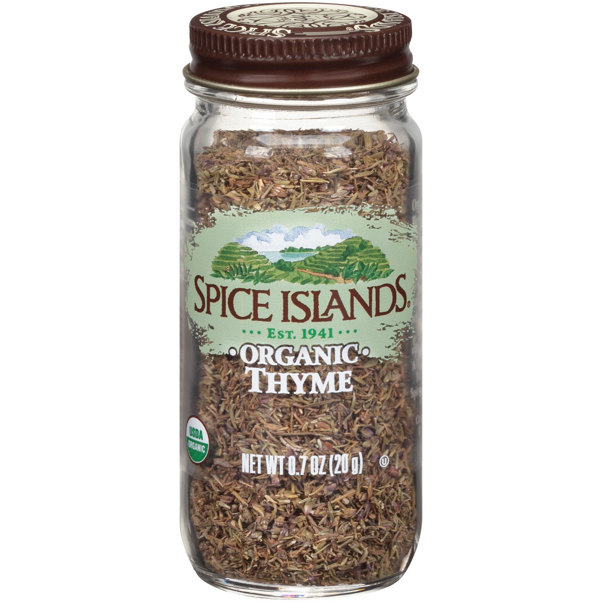 slide 1 of 7, Spice Islands Organic Thyme 0.7 oz. Jar, 0.7 oz