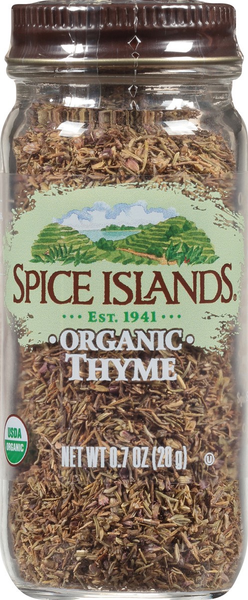 slide 4 of 7, Spice Islands Organic Thyme 0.7 oz. Jar, 0.7 oz