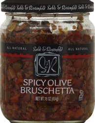 Sable & Rosenfeld Bruschetta Olive Spicy - 16 Oz