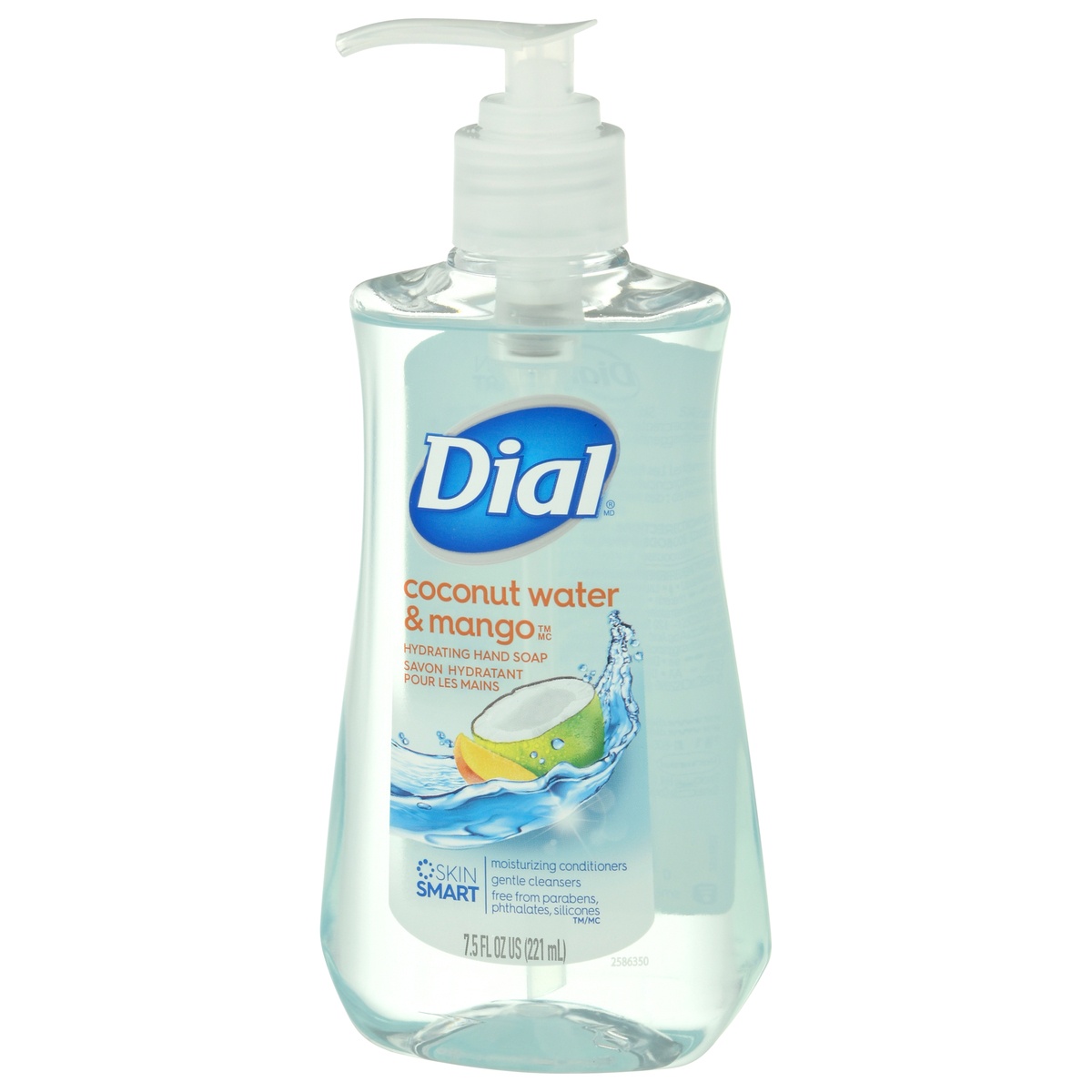 slide 3 of 9, Dial Coconut Water & Mango Hand Soap, 7.5 fl oz