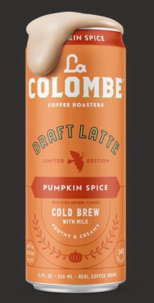 slide 1 of 1, La Colombe Pumpkin Spice Draft Latte, 11 fl oz