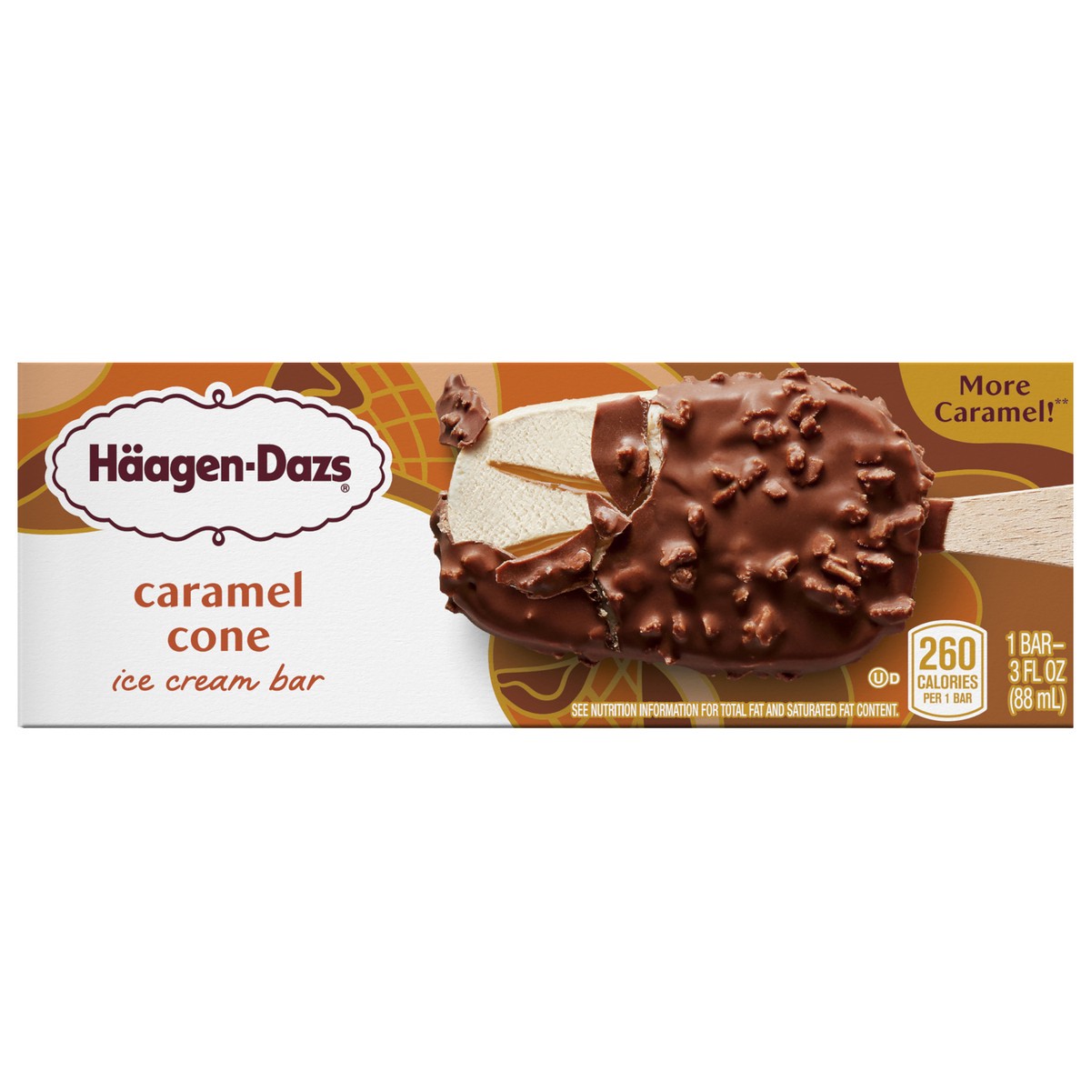 slide 1 of 2, Häagen-Dazs Caramel Cone Single Bar, 1 ct