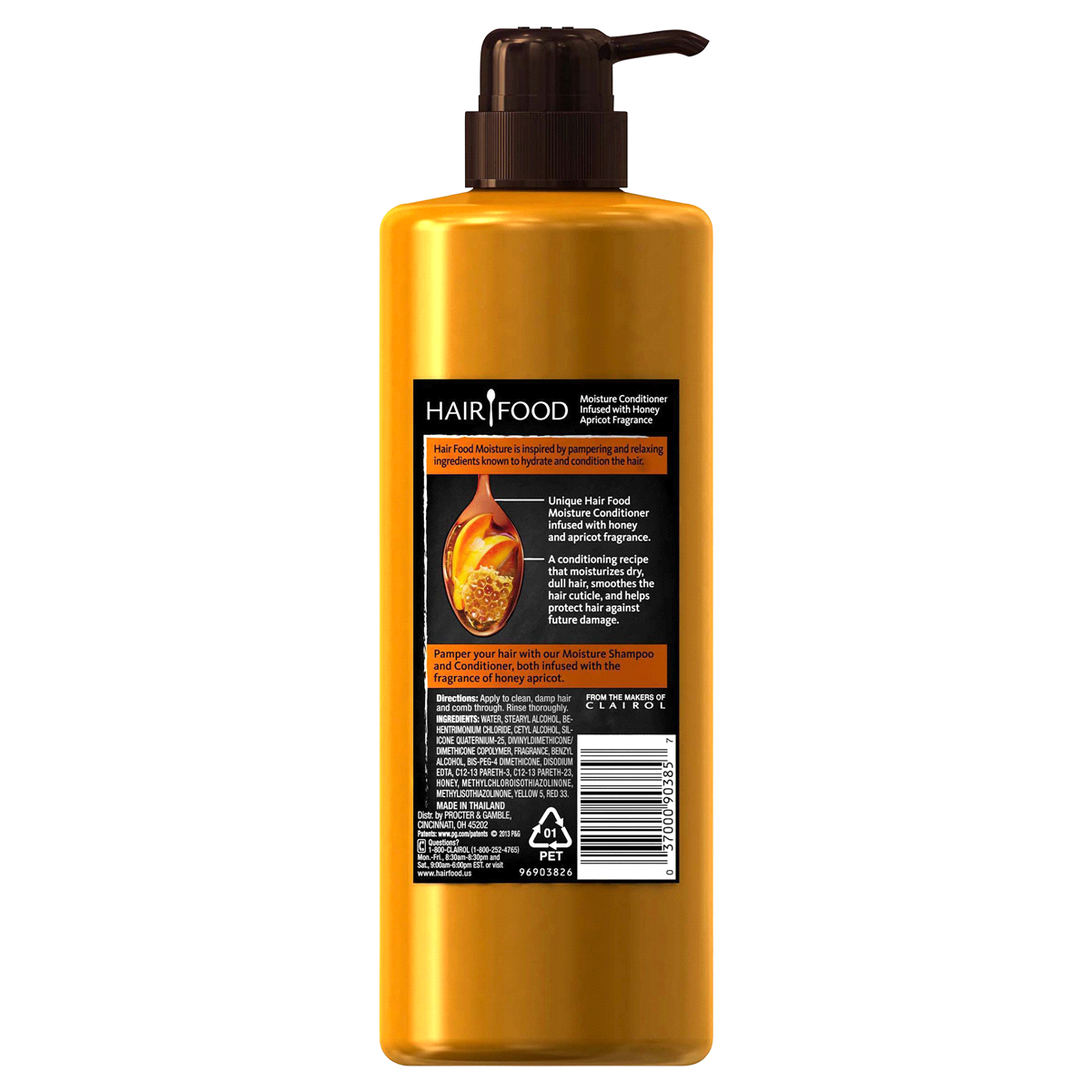 slide 3 of 3, Hair Food Moisture Conditioner Infused With Honey Apricot Fragrance, 17.9 fl oz