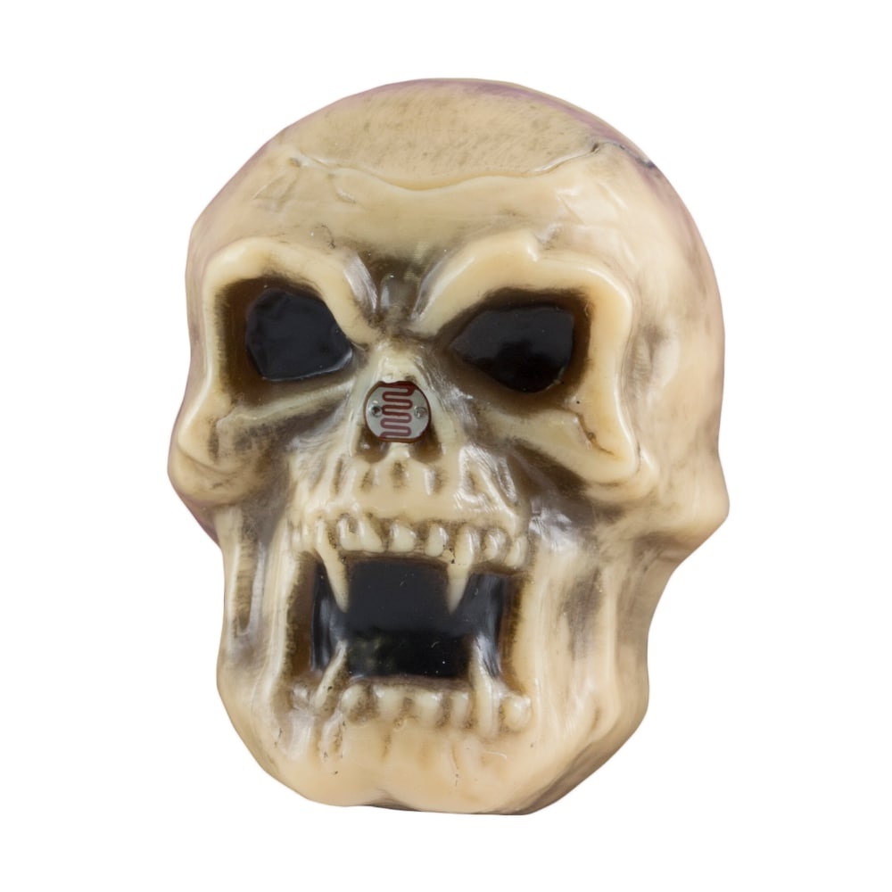 slide 1 of 1, Holiday Home Hidden Screaming Skull - Tan/Black, 1 ct