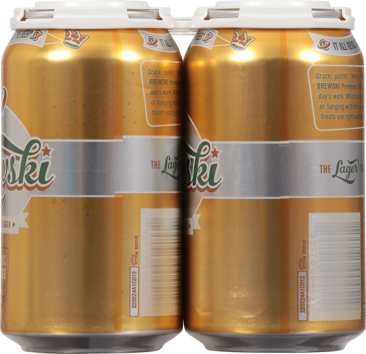 slide 4 of 12, Center of the Universe Brewing Co. Premium Craft Lager Brewski 6 - 12 fl oz Cans, 6 ct