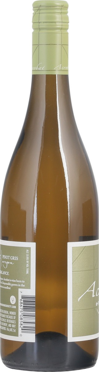 slide 7 of 9, Acrobat Pinot Gris, 750 ml