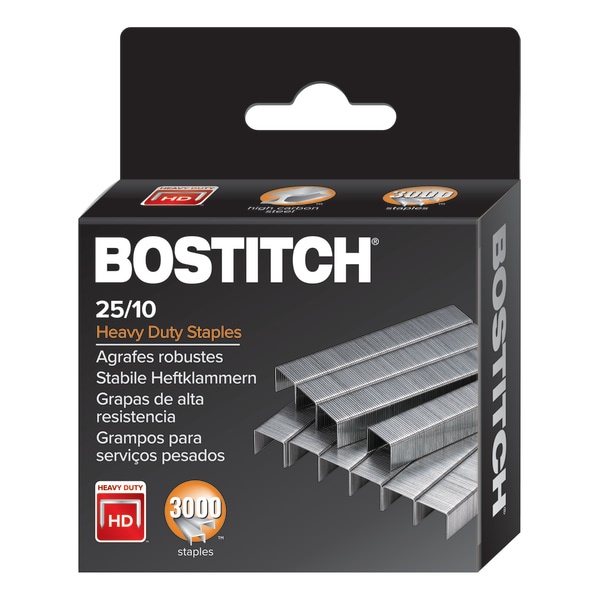 slide 1 of 2, BOSTITCH Premium Heavy-Duty Staples, 3/8'' Standard Strip, Box Of 3,000, 3 ct