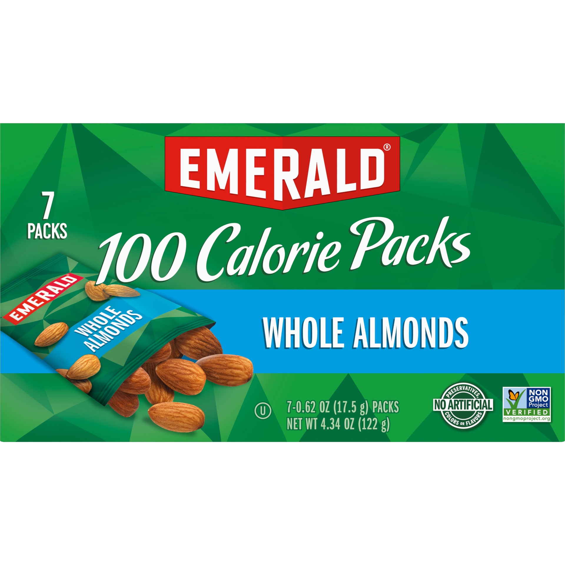 slide 3 of 5, Emerald Natural Whole Almonds, 4.340 oz