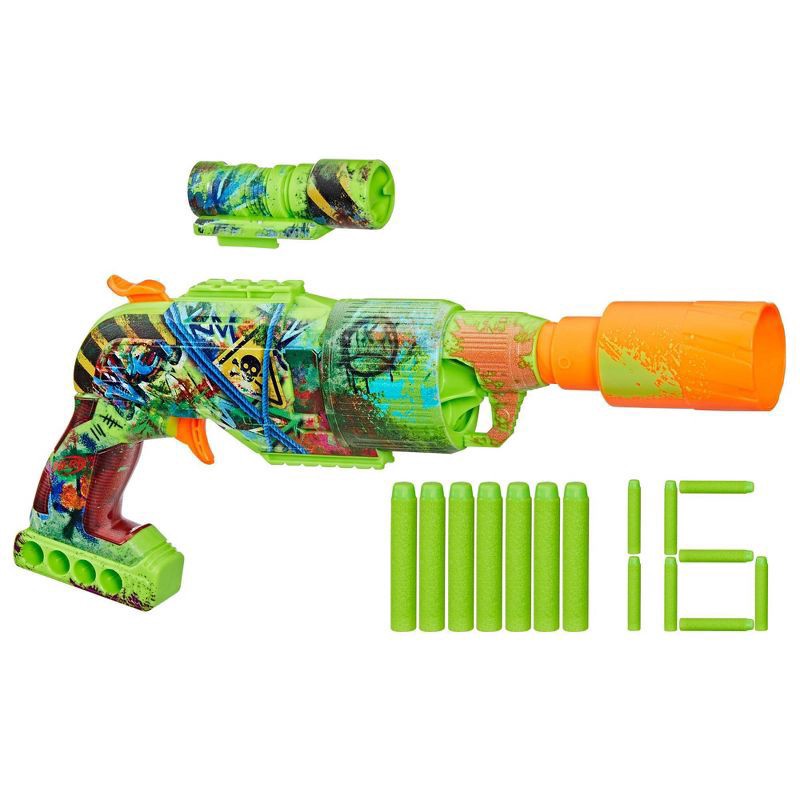 slide 2 of 8, NERF Zombie Driller Dart Blaster, 1 ct