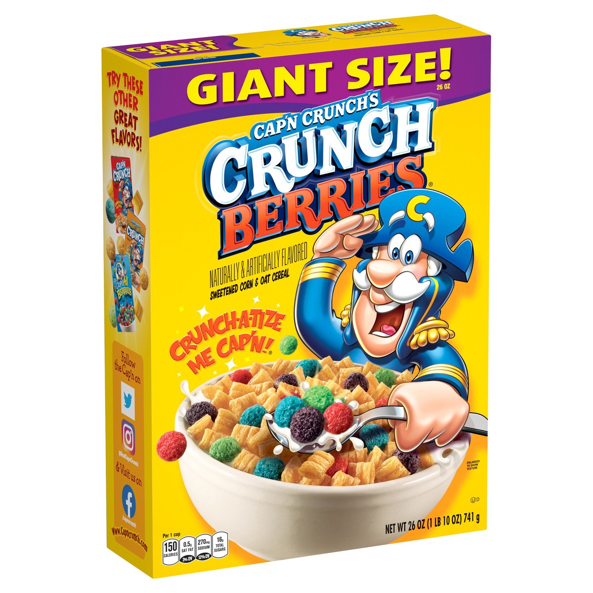 slide 2 of 10, Cap'n Crunch Cereal, 26 oz