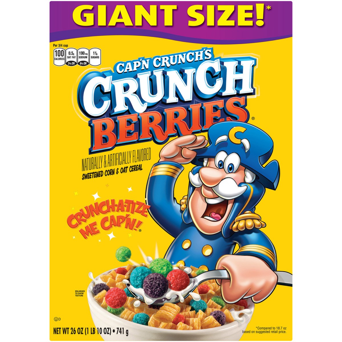 slide 1 of 10, Cap'n Crunch Cereal, 26 oz