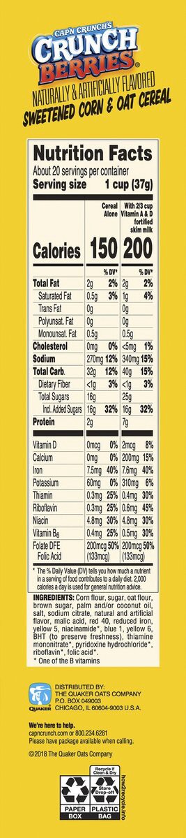 slide 7 of 10, Cap'n Crunch Cereal, 26 oz