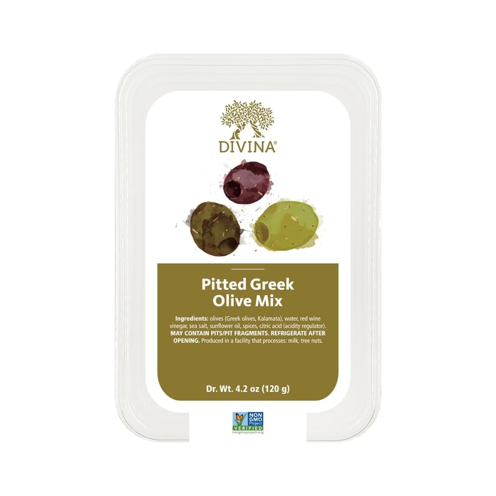 slide 1 of 1, Divina Pitted Greek Olive Mix, 4.9 oz