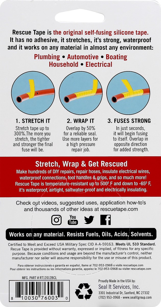 slide 3 of 11, Rescue Tape Silicone Tape 1 ea, 1 ct