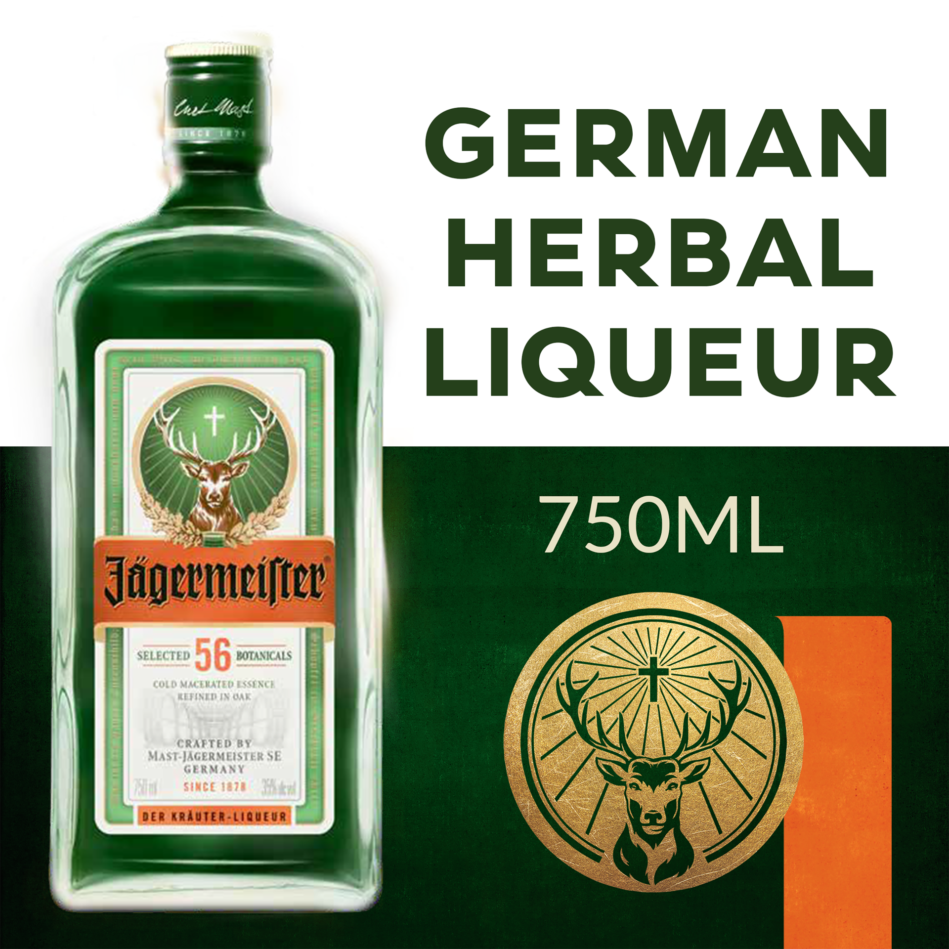 slide 1 of 4, Jägermeister Liqueur 750ml, 750 ml